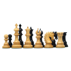 Javis Series Luxury Staunton 4.4" Chess set in Boxwood and Ebony Wood