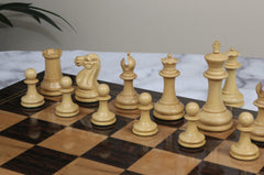 Original Reproduction Nathaniel 1849 Vintage 4.4" Chess Pieces in Boxwood & Ebony