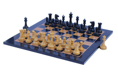 Chess Board 21"x21" with square size 2" X 2" in Antique Maple & Ebony wood look