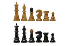 Old Vienna Style Coffee House 1900 Reproduction 4.5" Antiqued Box wood/Ebony wood Chess Set