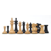 Standard Players Series – Library Size 3.5" Chess Set in Natural & Ebonised Boxwood