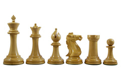 Conquest Series 4" Premium Staunton Chess Set in Ebonized Box Wood
