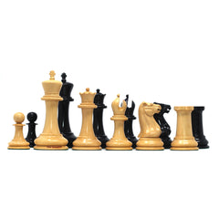 1849 Early Version Reproduced 4.4" Chess Set in Natural Boxwood/Ebony