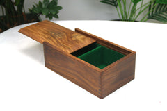 Slide Top Box in Golden Rosewood holds up to 4.4" Chess Pieces