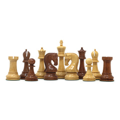 Leningrad Series 4" Staunton Chess set in Golden Rosewood & Boxwood