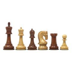 Leningrad Series 4" Staunton Chess set in Golden Rosewood & Boxwood