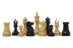 Nathaniel 1849 Antique Reproduction Vintage 3.75" Ebony/Box Wood (without antique look) Chess Set