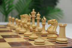 Vintage Continental Club Reproduction 3.25" Ebony & Natural Boxwood Chess Set