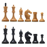 Soviet USSR Moscow 1925 Historical Reproduced 4" Chess set in Ebony & Natural Boxwood