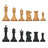 NATHANIEL COOKE SERIES 1849 Natural Boxwood/Ebony Chessmen King: 3.625"