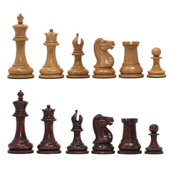 Nathaniel 1849 Antique Reproduction Vintage 3.75" Natural/Mahogany Boxwood