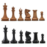 Morphy  Cooke 1849-50 Vintage 4.4" Reproduction Chess Set in Distressed Antique Look