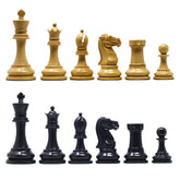 Reproduction BCC 1900-01 Edition Staunton Stroud Club Size 4.4" Natural Boxwood & Ebony Chessmen