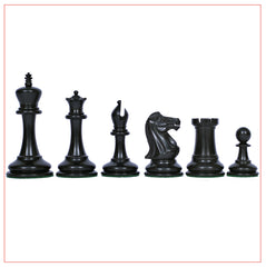 Championship Series 3.5" Ebony Wood Staunton Chess Pieces