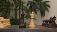 Dubrovnik 1950 Vintage Reproduction 3.75" Chess set in Mahogany