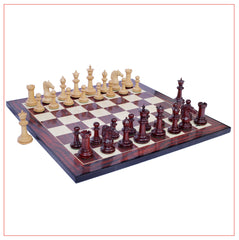 Mecadon Series 4.4" Padouk Wood Staunton Chess Set