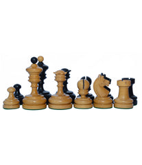 German Knubbel Reproduction Vintage 1930 Chess Set 3.5" in Antiqued and ebonised Box wood