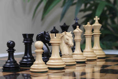 The Stallion of Columbus Series Luxury Staunton Ebony/Boxwood Chess set: King Height 4.4"