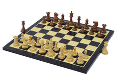 Chess Board with square size 2" in Ebony/Box wood Look