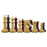 Danum Series 4.4" Premium Staunton Chess Set in Boxwood & Blood Rosewood