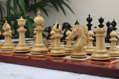 The Arthurian Series 4.4" Luxury Artisan Ebony Wood Chess Pieces