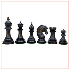 Thebes Series Luxury Staunton 4.4" Ebony Wood Chess Set