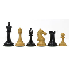 Warrior Series Premium Staunton 4" Chessmen in Ebony and Box Wood
