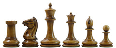 Morphy Cooke 1849-50 Vintage 3.5" Chess Design in Distressed Antique look and Ebony Wood