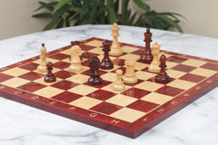 Chess Board with Notations square size 2.25" X 2.25" Padouk for 4" to 4"  Chess Set