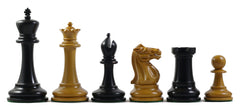 Emil Kemacny 1892-93 Reproduction Staunton Chessmen in Antiqued Boxwood/Ebonised