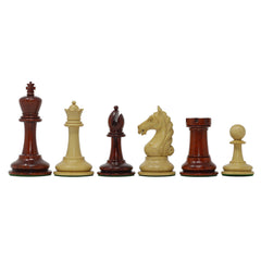 Warrior Series Premium Staunton 4" Chessmen in Padouk and Box Wood
