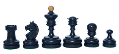 German Knubbel Reproduction Vintage 1930 Chess Set 3.5" in Antiqued and ebonised Box wood