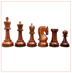Leningrade Series 4" Shesham Wood Staunton Chess Set