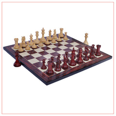 Heritage Series 4.4" Staunton African Padouk Chess Set