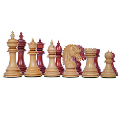 Thebes Series Luxury Staunton 4.4" Chess Set in Padouk wood