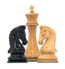 Tristan Series Luxury Staunton Chess Pieces in Ebony wood: King Size 4"
