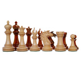 Regal Series 4" Padouk Wood Chess Pieces