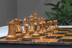 The Leuchars Series Luxury Staunton Reproduced Distressed Chess Pieces - 3.6’’KING