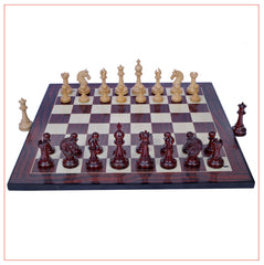Aristocrat Series Padouk Wood Chess Set