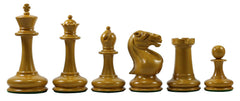 Stroud Club Vintage 1878 Reproduction 3.25" Ebony Wood Chess Set