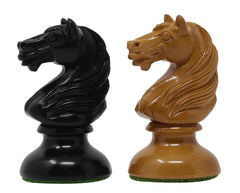 Old Vienna Style Coffee House 1900 Reproduction 4.5" Antiqued Box wood/Ebony wood Chess Set