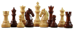 Columbian Series 4.5" Premium Staunton Chess Set in African Padouk and Box wood