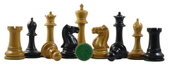 Emil Kemacny 1892-93 Reproduction Staunton Chess Set in Ebony/Antiqued Box wood