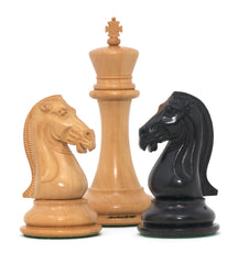 Chariot of Selene Series 4.4" Luxury Staunton Chessmen in Ebony Wood
