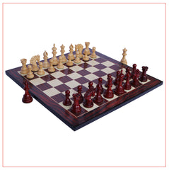 Westminster Series 4.4" Staunton Chess Set - Padouk Wood
