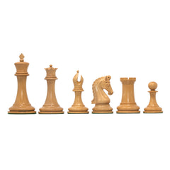 Tristan Series Luxury Staunton Chess Pieces in Blood Rose wood: King Size 4"