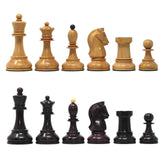 Dubrovnik Series 1950 Vintage Reproduction 3.75" Chess Set in Natural Boxwood/Indian Rosewood