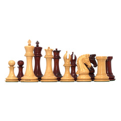 Tristan Series Luxury Staunton Chess Pieces in Blood Rose wood: King Size 4.4"
