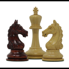 Warrior Series Premium Staunton 4" Chessmen in Padouk and Box Wood