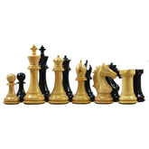 Elite Series 4" Premium Staunton Ebony Chessmen